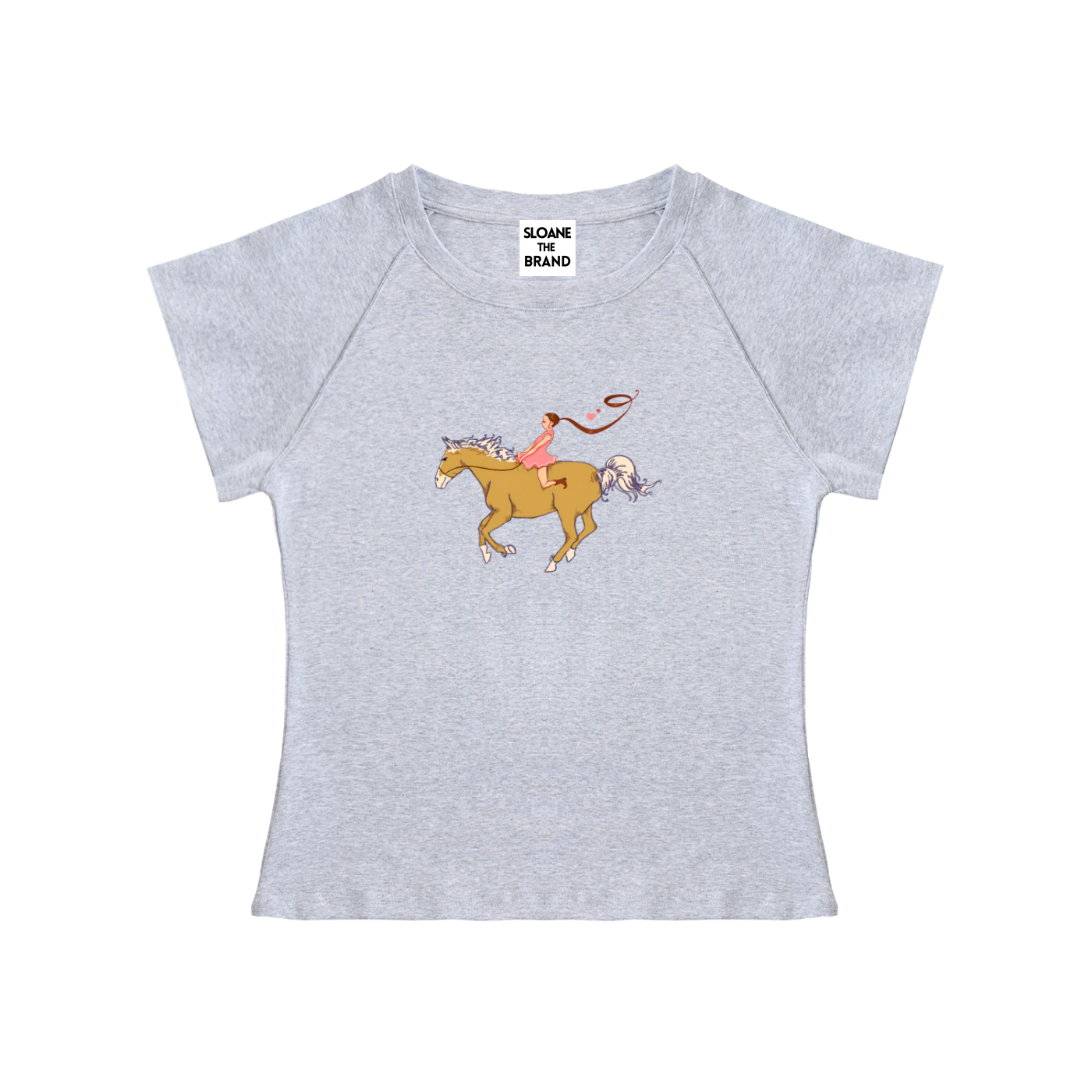 Solid Color Raglan Sleeve Crop Top